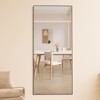 FONTOI Floor Standing Mirror with Stand, Wall Mounted Hanging Mirror, Makeup Mirror, Dressing Mirror for Bedroom, Cloakroom, Clear, 1"*31.4"*71" - 4 of 4