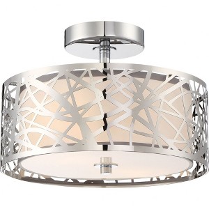 Quoizel Lighting Abode 2 - Light Semi-Flush Mount in  Polished Chrome - 1 of 4