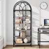 Tribesigns 78.7" 6-Tier Top-Arched Bookshelf - 3 of 4