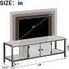 Jojoka Sturdy Wooden Entertainment Center with 2 Closed & 2 Open Shelves - 3 of 4