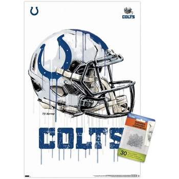 Trends International NFL Indianapolis Colts - Drip Helmet 20 Unframed Wall Poster Prints