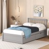Whisen Modern Design Wooden Twin Size Platform Bed Frame with 2 Drawers/ Trundle - 3 of 4