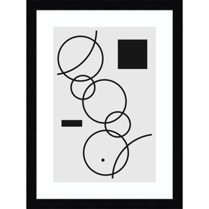 Amanti Art Minimal Shapes No 1 by Jay Stanley Wood Framed Wall Art Print - 1 of 4