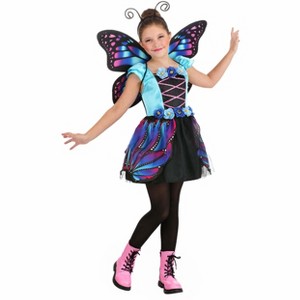 HalloweenCostumes.com Kid's Vibrant Butterfly Costume - 1 of 4