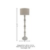 Bernadate Poly Floor Lamp Whitewash - Signature Design by Ashley: Resin Standing Lamp with 3-Way Switch - 4 of 4