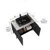 NicBex 30" Bathroom Vanity with Top Ceramic Vessel Sink,Modern Striped Bathroom Cabinet with 2 Doors,No Faucet/Mirror Included - 3 of 4