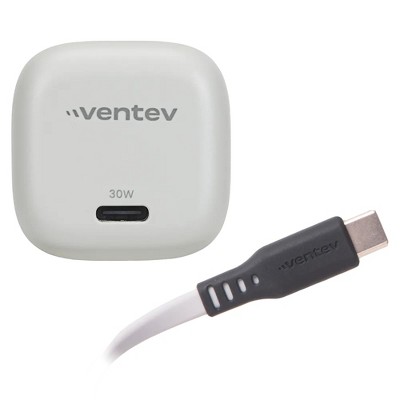 Ventev 30w Pd Mini Usb C Wall Charger With Usb C To Usb C Cable ...