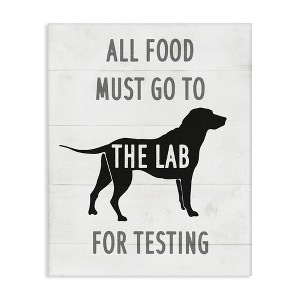 Stupell Industries Kitchen All Food to the Lab Canvas Art, 16" x 20" - 1 of 4