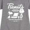 - Peanuts - Charlie Brown Records Graphic Short Sleeve Fleece Dress - 2 of 4