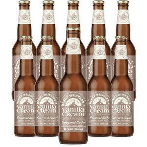 Henry Weinhard's Vanilla Cream Soda 10 Pack | 12oz Glass Bottles | Classic American Flavor | Premium Craft Soda - 1 of 1