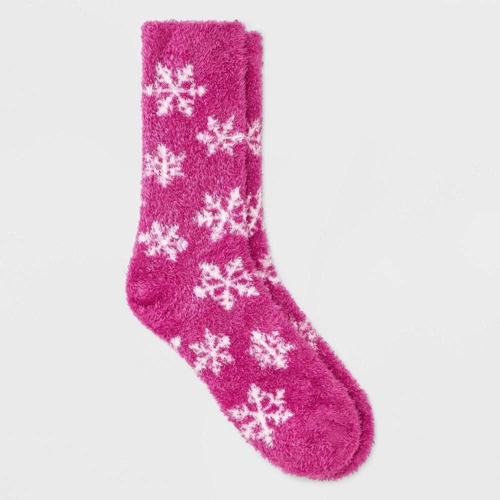 Women Snowflake Cozy Crew Sock