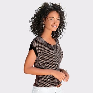 Women's Rounded Neckline Top - LASCANA - 1 of 4