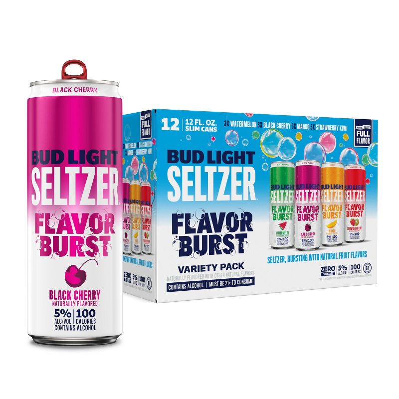 Bud Light Hard Seltzer Variety Pack - 12pk/12 fl oz Cans, 1 of 12