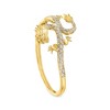 Ross-Simons 0.15 ct. t.w. Diamond Dragon Bangle Bracelet in 18kt Gold Over Sterling - 4 of 4