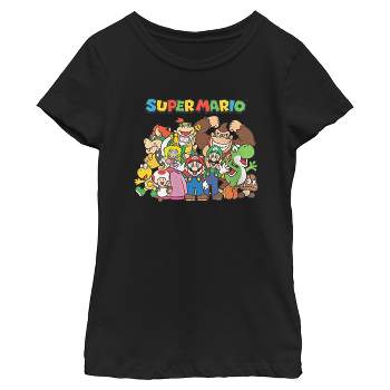 Girl's Nintendo Mario Characters T-Shirt