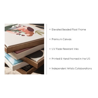 18&quot;x24&quot; Pink Canvas Motivational Quote with Beaded Frame