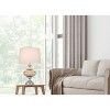 Cal Lighting Ossona metal/glass table lamp with hardback taper drum shade - 2 of 4