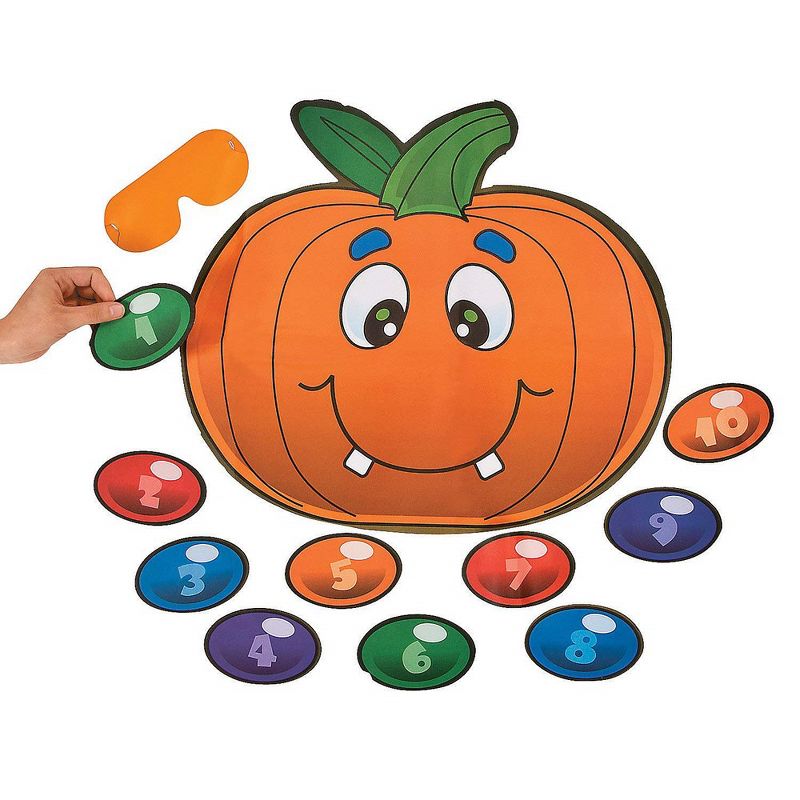 Silly Pin The Nose On The Pumpkin Game - Party Favors - 1 Piece, 1 of 3