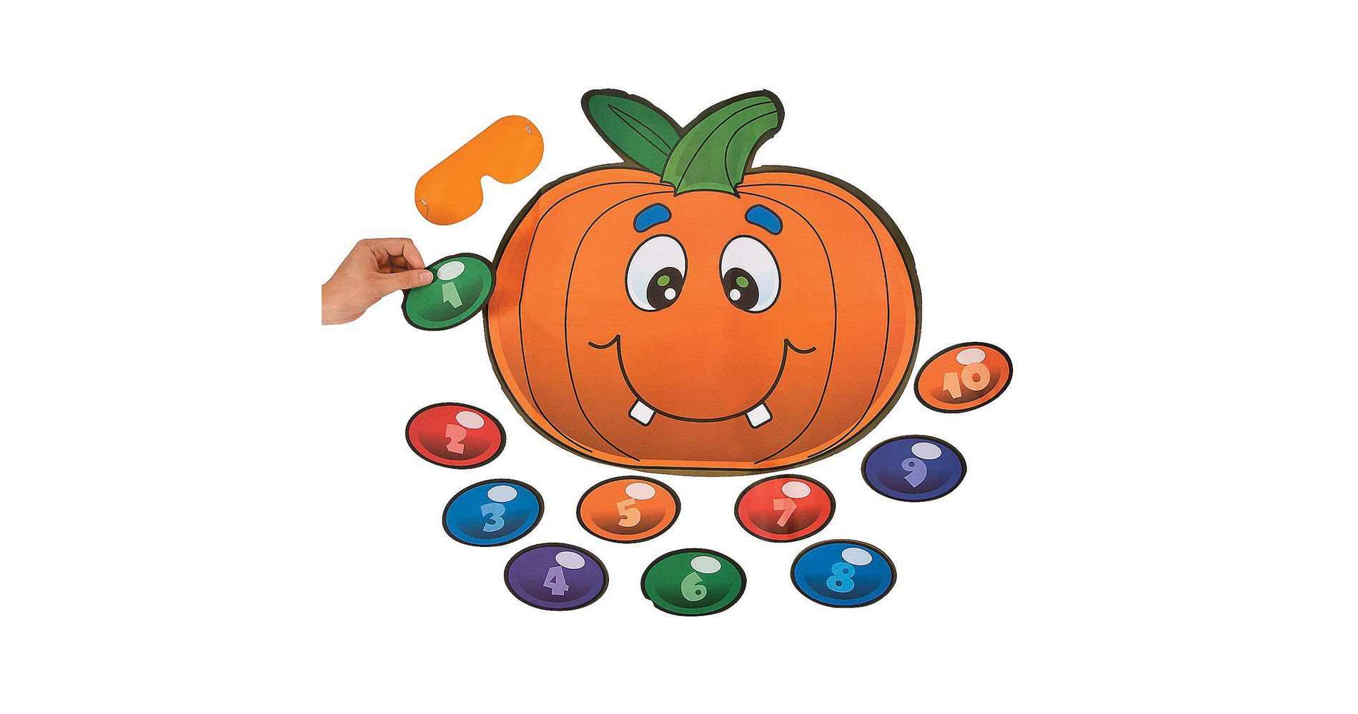 Silly Pin The Nose On The Pumpkin Game - Party Favors - 1 Piece