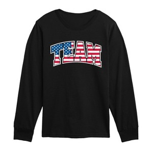 Boys' - Instant Message - Team USA Long Sleeve Graphic T-Shirt - 1 of 4