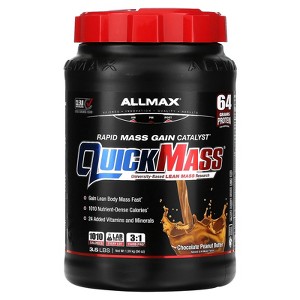ALLMAX QuickMass®, Rapid Mass Gain Catalyst, Chocolate Peanut Butter, 3.5 lbs (1.59 kg) - 1 of 2