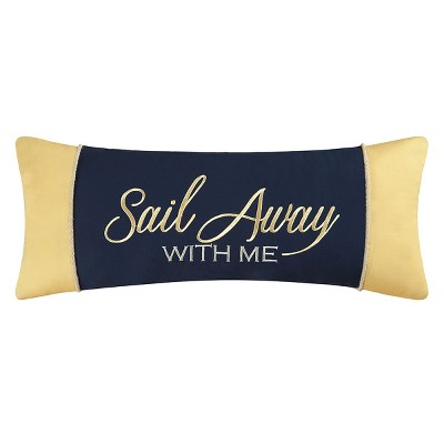 C&F Home 8" x 20" Sail Away With Me Embroidered Pillow