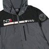 Mass Effect Men's N7 Logo Special Tactics Windbreaker Jacket With Hood - 3 of 4