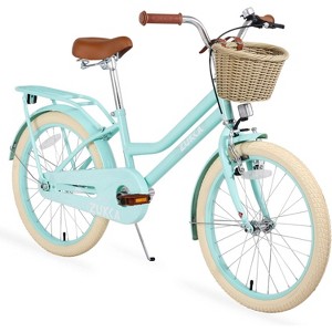 20 inch Girls Bike with Basket, Multiple Colors Womens Bike for 7-10 Years Old Kids, Bike with Basket for 7-10 Years Old Kids - 1 of 4