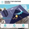 Crestlive Products 13' Patio Cantilever Umbrella Offset Double Top UV30+ High-strength Aluminum Pole with 360°Rotation 5 Heights Adjustable Offset - 4 of 4