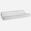 Bacati - Hearts Quilted Muslin Changing Pad Cover Gray - 3 of 4