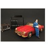 Mechanic Larry Taking Break Figurine for 1/24 Scale Models by American Diorama - 2 of 3
