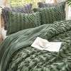 Amelie Home Textured Boho Comforter Set, Soft Lightweight Bedding with Rustic Diamond Design - 3 of 4