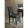 CAVINAS Dining Table Set for 4 Faux Marble Top Table with 4 Wool Fabric Upholstered Chairs for Kitchen - 4 of 4