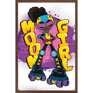 Trends International Marvel's Moon Girl & Devil Dinosaur - Moon Girl Framed Wall Poster Prints - 1 of 4