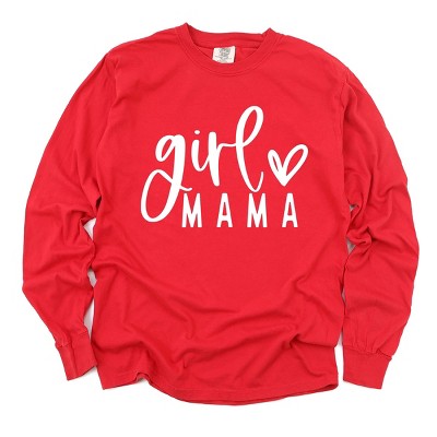 Simply Sage Market Girl Mama Heart  Garment Dyed Long Sleeve