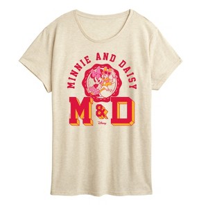 Women's - Disney - Minnie Daisy Letterman Short Sleeve Graphic T-Shirt - 1 of 4