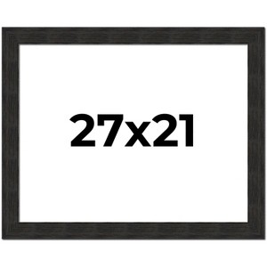 PosterPalooza | Contemporary Black Picture Frame - UV Acrylic, Backing Board, Hanging Hardware Included - 1 of 4
