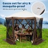 Pop Up Gazebo Tent, Waterproof UV , Portable Camping Canopy Sun Shelter, for Camping Outdoor Party Backyard - 4 of 4