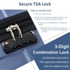 Hardshell Suitcase, Lightweight Expandable Travel Luggage with TSA Locks And 3-level Telescopic Handle - 3 of 4