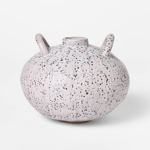 Small Matte Ceramic Speckle Glaze Vase - Threshold™ designed with Studio McGee: Handled Amphora, 5.91" Height - image 1 of 3