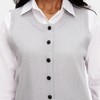 Knit & Lounge Women’s Button Front Sweater Vest Classic Ribbed Hem Soft Knit Sleeveless Vest - 2 of 4