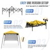 EAGLE PEAK 8x8ft Pop Up Canopy with Sidewall, 8x8 Base 6x6 Top - 4 of 4