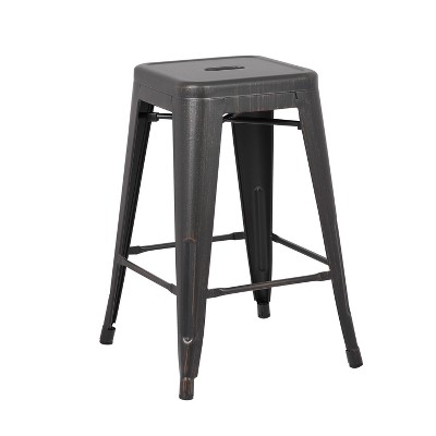 target black metal bar stools