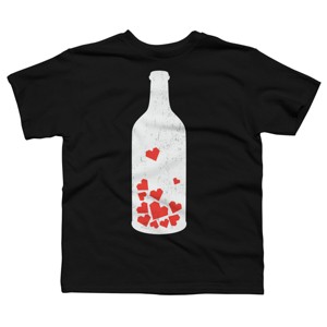 Boy's Design By Humans Message in a bottle By radiomode T-Shirt - 1 of 2
