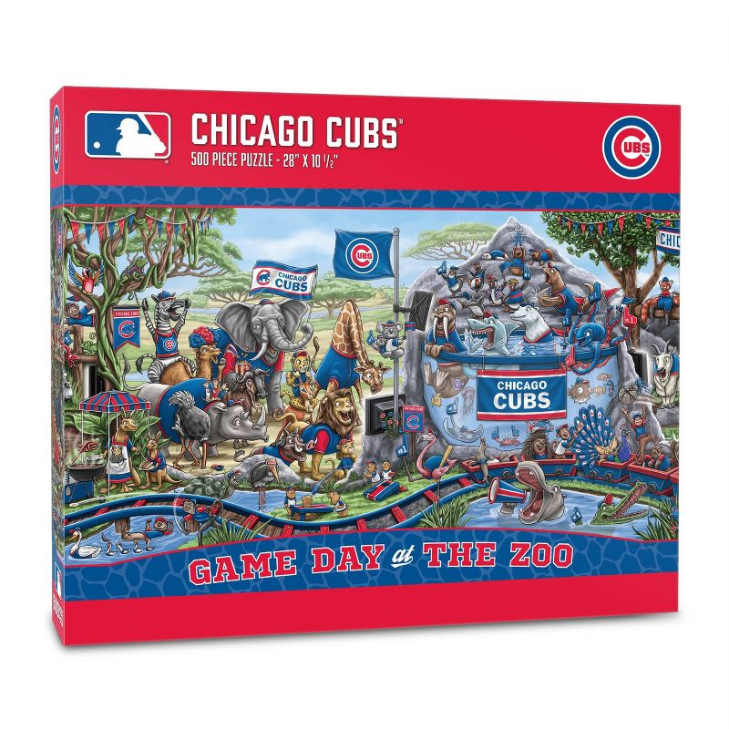 MLB Chicago Cubs Game Day at the Zoo Jigsaw Puzzle - 500pc, 1 of 4