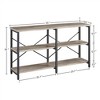 Yaheetech 3 Tiers Wood Console Table Industrial Sofa Table - 3 of 4
