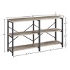 Yaheetech 3 Tiers Wood Console Table Industrial Sofa Table - image 3 of 4