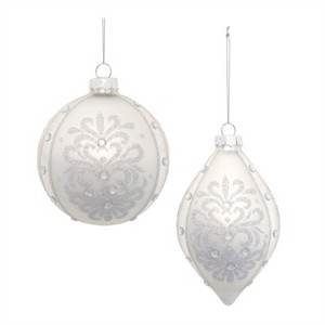 Glittered Ornaments (Set of 6) - 1 of 4