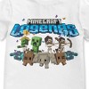 Minecraft Legends Logo & Characters Crew Neck Short Sleeve Boy's White T-shirt - 2 of 2