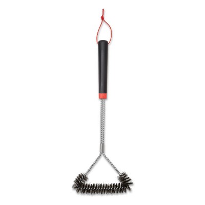 Weber 18" Three-Sided Grill Brush Black